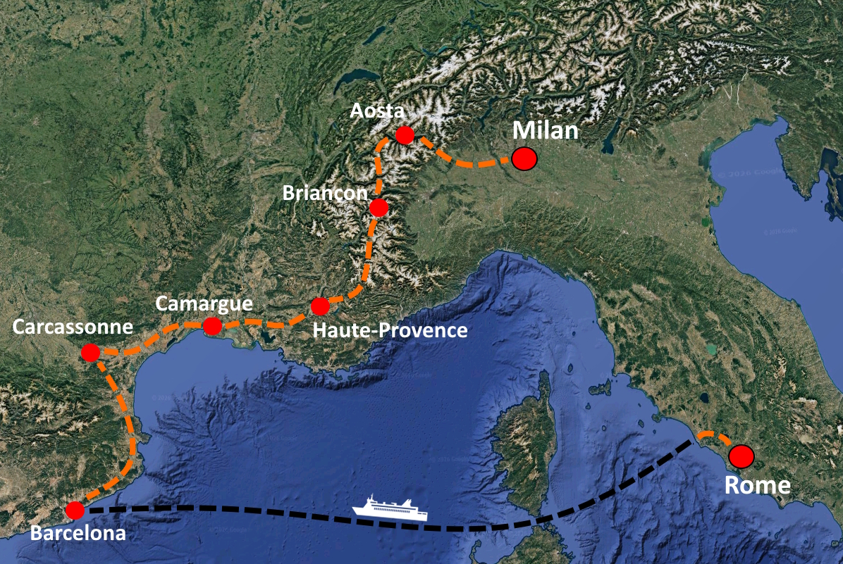 Miata Barcelona, Provence & French Alps scenic view - Miata Driving Tours tour destination