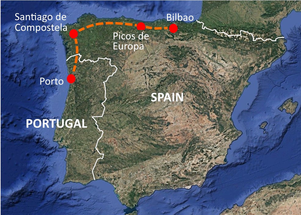 Miata Camino de Santiago scenic view - Miata Driving Tours tour destination