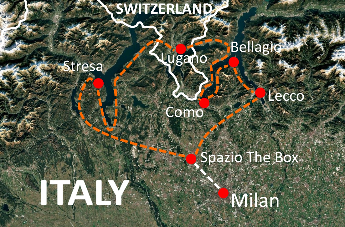 Miata Lake Como & Beyond scenic view - Miata Driving Tours tour destination