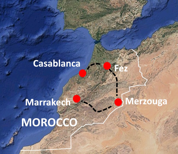 Van Tour of Morocco from Casablanca to Marrakesh scenic view - Van Tours tour destination