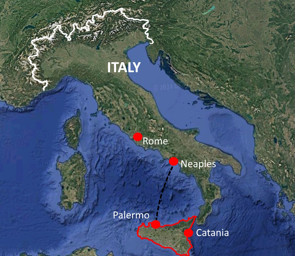 Miata Sicily scenic view - Miata Driving Tours tour destination